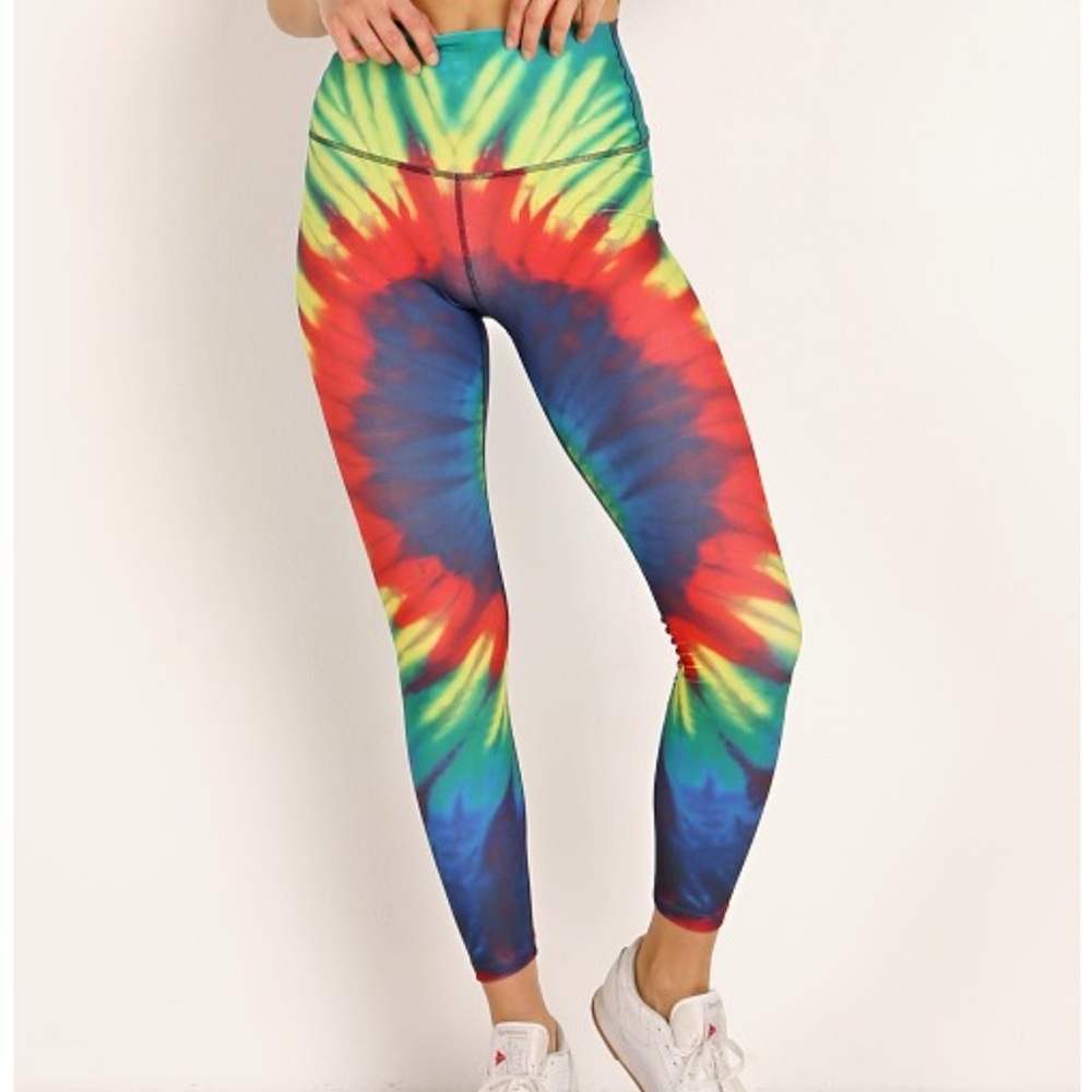 SPLITS59 Bardot 7/8 High Waist Legging Tie Dye S